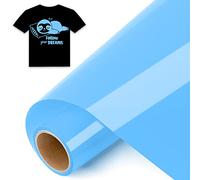 IModeur 8 Ft vinilo textil Azul - 30,5 x 244 cm vinilo Azul para Silhouette Cameo, vinilo textil termoadhesivo para ropa, gorras, pantalones, otros tejidos