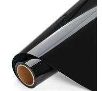 IModeur 8 Ft vinilo textil Negro - 30,5 x 244 cm vinilo Negro para Cricut Maker, Silhouette Cameo, vinilo textil termoadhesivo para ropa, gorras, pantalones, otros tejidos