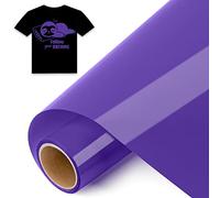 IModeur 8 Ft vinilo textil Púrpura - 30,5 x 244 cm vinilo Púrpura para Cricut Maker, Silhouette Cameo, vinilo textil termoadhesivo para ropa, gorras, pantalones, otros tejidos