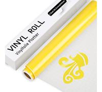 IModeur Lámina de vinilo para plóter, color amarillo, 30,5 cm x 244 cm, color amarillo brillante, para plóter Cricut, Silhouette Cameo, la mayoría de las máquinas de corte