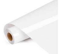 IModeur Lámina para plóter textil blanco - 30,5 x 400 cm lámina flexible para Cricut Maker, Silhouette Cameo
