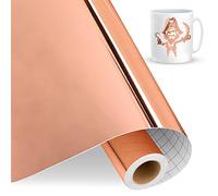 IModeur vinilo adhesivo oro rosa, 30,5 cm x 4,58m Vinilo oro rosa para Cricut, Vinilo Autoadhesivo para Regalos DIY, Fiesta de Cumpleaños