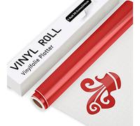 IModeur Vinilo Permanente Rojo Brillante, 30,5 cm x 244 cm, para Cricut, Silhouette Cameo y Mayoría de Máquinas de Corte