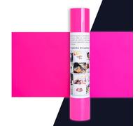 IModeur vinilo textil Neon Rosa - 30,5 x 275 cm vinilo Rosa para Cricut Maker, Silhouette Cameo, vinilo textil termoadhesivo para ropa, gorras, pantalones, otros tejidos