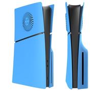 IMOFEE Disc Edition - Placas de Cubierta con Orificios de refrigeración para Consola PS5 Slim, Paneles Shell para Accesorios PlayStation 5 Slim, Protector de Repuesto (Starlight Blue)