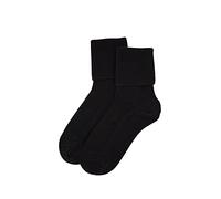 iMongol Calcetines de cachemira 100% pura para mujeres y hombres, para dormir, para exteriores, hechos en mongol interior, sin costuras, cosidos a mano, Negro, 4-7
