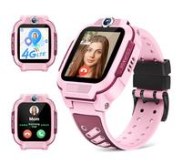 imoo Watch Phone, Smartwatch para niños 4G con videollamadas en HD, Smartwatch para niños con posicionamiento GPS en Tiempo Real, Resistencia al Agua IPX8 (Z3, Rosa)