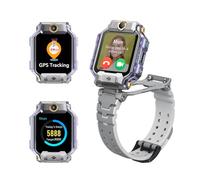 imoo X10 Reloj Inteligente Niño con GPS y Llamadas, Smartwatch Niños con Cámara Dual Desmontable, Localizador GPS Niños, 4G, Modo Clase, Resistente al Agua 20m, 32GB(Gris)