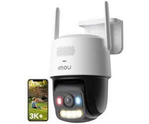 Imou 3K 6MP Cámara Vigilancia PoE, 2.4/5GHz Cámara WiFi Exterior, Titan Pro | Detección de Personas/Vehículos, Tecnología de Visión Nocturna en Baja Luz 30m, Alerta Inteligente, Audio Bidireccional
