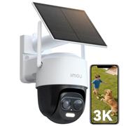 Imou 5MP Cámara Vigilancia WiFi Exterior Solar, Cámara Sin Cable de Batería | Batería de 5000mAh-Duración de 365 Días, Visión Nocturna en Color, Detección de Humano/Vehículo, Seguimiento Automático, IP65