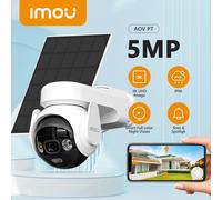 IMOU AOV PT 5MP Con Panel Solar 360 ° Cámara de seguridad exterior PTZ 4G LTE Wifi red 10000mAh batería seguimiento automático cámara IP