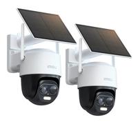 Imou Cámara Vigilancia WiFi 3K Exterior Solar, Cámara Sin Cable de Batería | Pack2, Batería de 5000mAh,Visión Nocturna en Color, Detección de Humano/Vehículo, Seguimiento Automático, IP65, Cell PT 2C