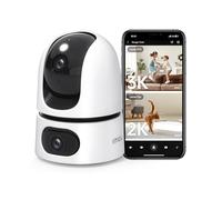 Imou Cámara Vigilancia WiFi Interior Doble Lente 8MP (3MP Fijo+5MP PT), Cámara IP WiFi 360° con Visión Nocturna, AI Detección de Humano/Sonido Anormal, Seguimiento Automatico, Audio Bidireccional