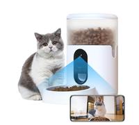 Imou Comedero automático para gatos y perros, comederos WiFi para gatos con cámara de 4 MP, dispensador de alimentos, cámara de seguridad de 4 L, detección de mascotas de gran capacidad, modo de
