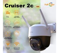 IMOU Cruiser 2C 5MP 3K 360o Wifi 3,6mm protección de seguridad exterior AI detección de vehículos humanos visión nocturna inteligente conversación bidireccional