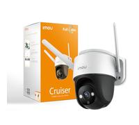 Imou Cruiser 4MP - Outdoor Pan/Tilt Camera, 1080P, Full Colour Nightvision, Spotlights, AI Human Detection, 2 Way Audio, 110dB Siren, Local Hot-Spot Connection, H.265 White