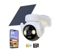 Imou LTE Cámara Vigilancia Grabación 24/7 AOV, Cámara Exterior Solar Sin Cable, 4G/WiFi Conexión Dual, F1.0 Lente Visión Nocturna Color, Batería 10000mAh, Detección Humana, Incluye Sim y Tarjeta SD