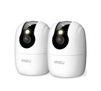 Imou Ranger 2C Pro (2Pack) - 2.4/5GHz Cámara WiFi Interior, 2K(3MP) Cámara Vigilancia para Visión Nocturna en Color, Admite Tarjeta SD hasta 512 GB, AI Detección y Seguimiento, Botón para Llamar