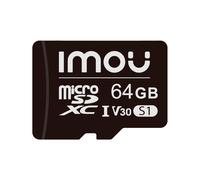 IMOU ST2-64-S1-IMOU Tarjeta microSD Imou - Capacidad 32 GB - Clase 10 | Velocidad R/W: 95/38 MB/s - Ciclos E/P: hasta 500 - Cáma