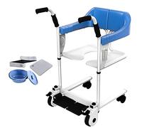 Imove - Silla de elevación y transferencia para pacientes, silla de ruedas multifuncional con ruedas e inodoro integrado, silla de ducha con ruedas para ancianos paralizados, personas con