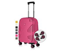 IMPACKT Maleta rígida IP1 de 4 Ruedas de Material Reciclado con Ruedas de Clic Intercambiables, Florapink, 67 cm (Größe M), Casual
