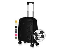 IMPACKT Maleta rígida IP1 de 4 Ruedas de Material Reciclado con Ruedas de Clic Intercambiables, Lavablack, 55 cm (Größe S), Casual