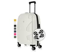 IMPACKT Maleta rígida IP1 de 4 Ruedas de Material Reciclado con Ruedas de Clic Intercambiables, Polarwhite, 67 cm (Größe M), Casual