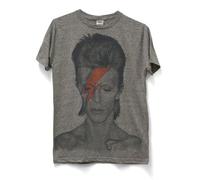 Impact - David bowie aladdin sane big print subway camiseta heather, Athletic Grey, X-Large