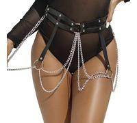 ¡Impacta con estilo! Descubre el Cinturón de Cadenas y Anillas de Cuero en noestabu.com