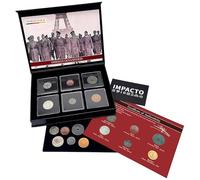 IMPACTO COLECCIONABLES | 6 Monedas Auténticas de la Segunda Guerra Mundial (1925-1945) - Utilizadas por los Alemanes en Territorios Ocupados | Incluye Certificado de Autenticidad