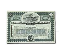 IMPACTO COLECCIONABLES El Titanic - Auténticas Acciones de la International Mercantile Marine 1915-20, la compañia Que Hizo el Titanic