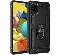 Impacto de cada de grado militar de Donsibei para Samsung Galaxy A51 5G Case 360 ??Metal Rotating Ring Soporto Armor Cubierta a prueba de choque de