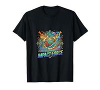 Impacto Fuerza Baloncesto Energía Explosión Dinámica Deportes Desi Camiseta
