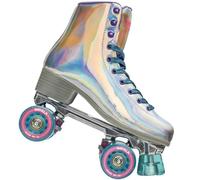 Impala Quad Patines Discoroller para Damen Holográfico Plateado Arcoíris