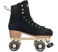 Impala Samira Cuádruple Patines Black Noche Piel de Ante Oro