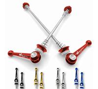 IMPALAPRO Bike Cierres Rápidos de Titanio - Pinchos de Liberación Rápida de Aleación de Titanio - Cierre Eje Pasante Rueda Bicicleta - Cierre Rapido Bicicleta (Rojo)