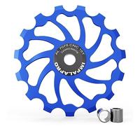 IMPALAPRO Bike Roldana Cerámica 15T AL7075 - Roldana Cambio Trasero Bicicleta - Rueda Jockey Cambio Trasero - Roldana 15 Dientes - Roldana MTB - Roldana Cerámica 11v - Jockey Wheel 15T (Azul)