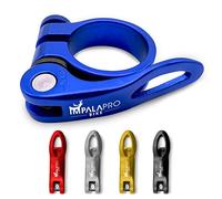 IMPALAPRO Bike Sillín con Palanca cerrar Liberación Rápida Abrazadera Silla Bicicleta Cierre Tija Sillin Bicicleta Montaña Cierre Rápido Sillín (Azul, 31,8mm)