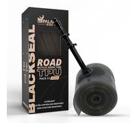 IMPALAPRO Black Seal - Cámara Bicicleta Carretera TPU 700x18-32C | TPU Premium 0.35mm Alta Resistencia, Válvula Presta Metálica Reforzada y Diseño Optimizado para Retención Presión (2pc valv 85mm)
