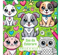 Impara l'Alfabeto con gli Animali - Libro da Colorare per Bambini