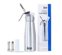 Impeccable Culinary Objects (ICO) Sifon de Cocina Profesional para Espumas y Nata de Aluminio, 500 ml