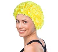 Impeccable Workmanship: This Flower Swim Hat Is Handsewn With The Most Fashion-forward Floral Petal Design That Adds A Touch Of Cuteness To Your Swimming. It Has Impeccable Workmanship That Ensures Du