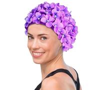 Impeccable Workmanship: This Flower Swim Hat Is Handsewn With The Most Fashion-forward Floral Petal Design That Adds A Touch Of Cuteness To Your Swimming. It Has Impeccable Workmanship That Ensures Du