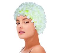Impeccable Workmanship: This Flower Swim Hat Is Handsewn With The Most Fashion-forward Floral Petal Design That Adds A Touch Of Cuteness To Your Swimming. It Has Impeccable Workmanship That Ensures Du
