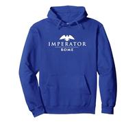 Imperator Logotipo Blanco de Roma Sudadera con Capucha, Unisex para Adultos, Azul Real, XXL