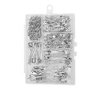 Imperdible | 300 Piezas 6 Tamaños Imperdibles Ropa - Accesorios de Costura de Metal Resistente a la Corrosión con Caja de Almacenamiento