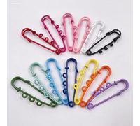 Imperdibles, Paquete de 20 imperdibles tres anillas 50-60 mm, multicolor(Rose Red,60mm three rings)