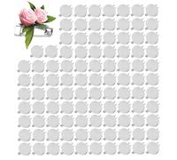 Imperdibles para Broches, 100 Piezas Redondo Bandejas para Pines Botón en Blanc Bricolaje Metal Plateado Pin de Broche con Bloqueo de Seguridad para Manualidades (15mm)