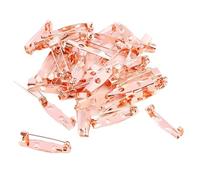 Imperdibles para ropa, Paquete de 50 broches acero inoxidable, multicolor, 15-40 mm, for hacer joyas DIY(Rose Gold,20mm 50pcs)