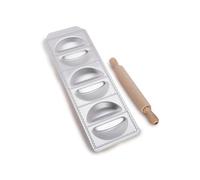 Imperia Raviolamp Línea Clásica. Molde para raviolis. 100% fabricado en Italia. Accesorio para máquina de pasta. Cortador de pasta en aluminio para pasta fresca con relleno. Con rodillo.